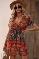 Vestito Corto a Fiori ragazza | Paradiso Bohemien