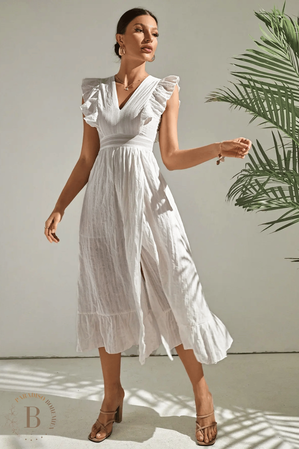 Vestito Estivo Bianco Boho Chic | Paradiso Bohemien