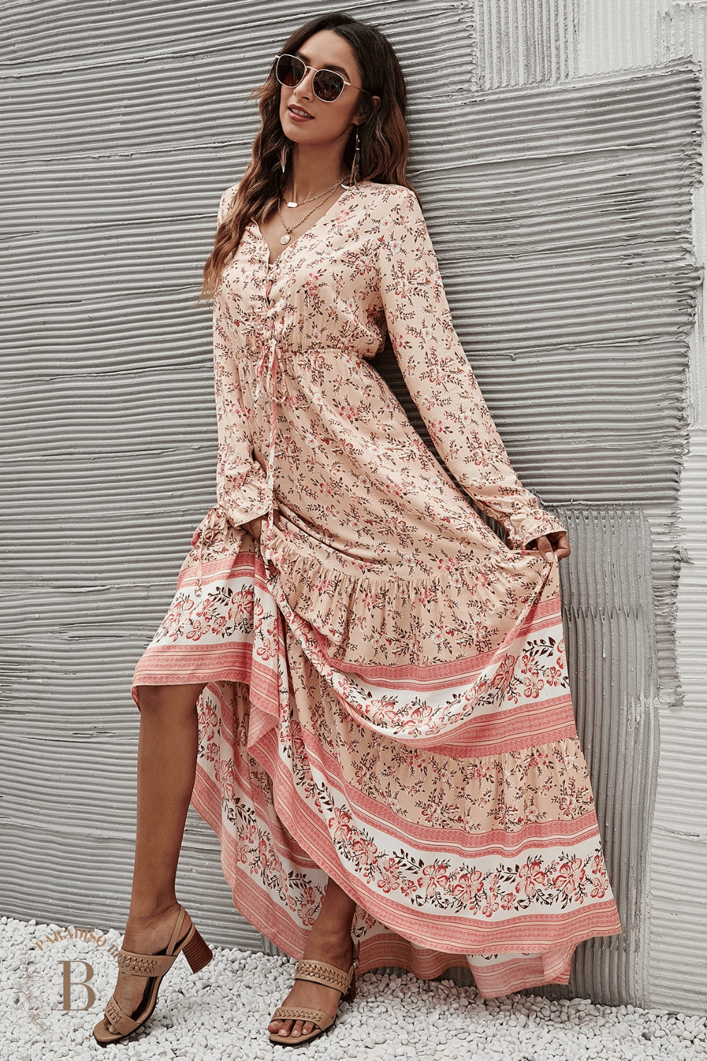 Vestito Floreale Lungo Boho Chic | Paradiso Bohemien