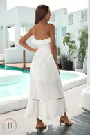 Vestito Bianco Senza Spalline | Paradiso Bohemien