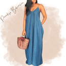 Abito Jeans Taglie Forti Blu | Paradiso Bohemien