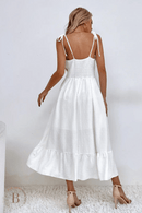 Abito Lungo Bianco Bohemien Chic | Paradiso Bohemien