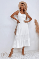 Abito Lungo Bianco Bohemien Chic | Paradiso Bohemien