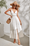 Vestito Bianco Ricamato | Paradiso Bohemien