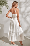 Vestito Bianco Lungo Ricamato | Paradiso Bohemien