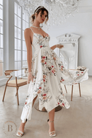 Abito Bianco a Fiori Estivo in stile Bohemien | Paradiso Bohemien