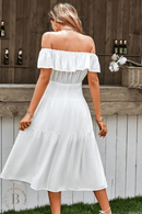 Vestito Estivo Bianco Spalle Scoperte | Paradiso Bohemien