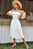 Vestito Estivo Bianco Spalle Scoperte | Paradiso Bohemien