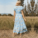 Abito Lungo Blu Country | Paradiso Bohemien