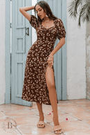 Abito Lungo Marrone Boho Chic | Paradiso Bohemien