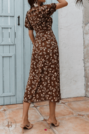 Vestito Lungo Marrone Boho Chic | Paradiso Bohemien