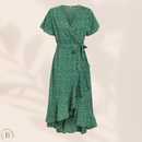  Abito Lungo Bohemien Verde Estate | Paradiso Bohemien