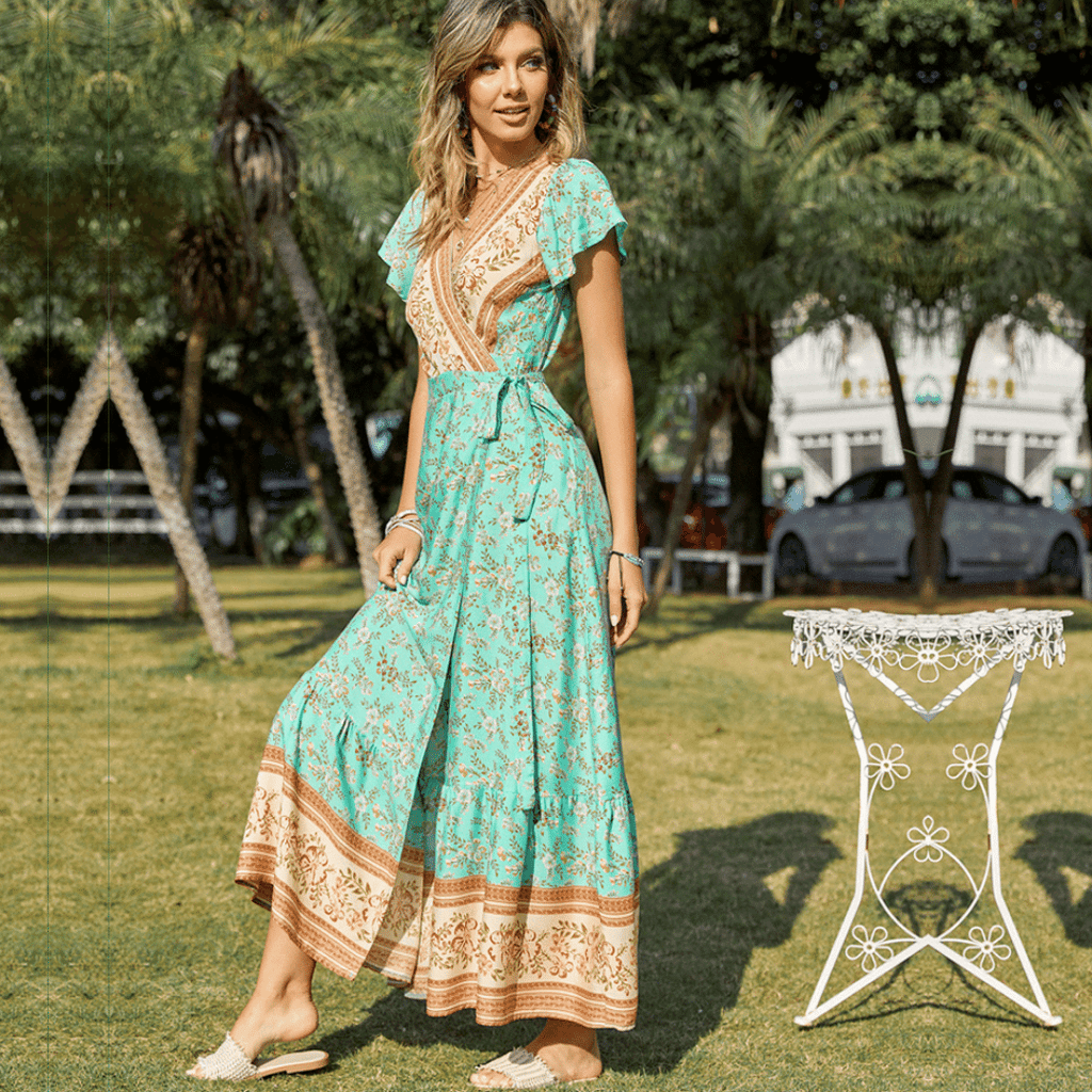 Abito lungo boho discount