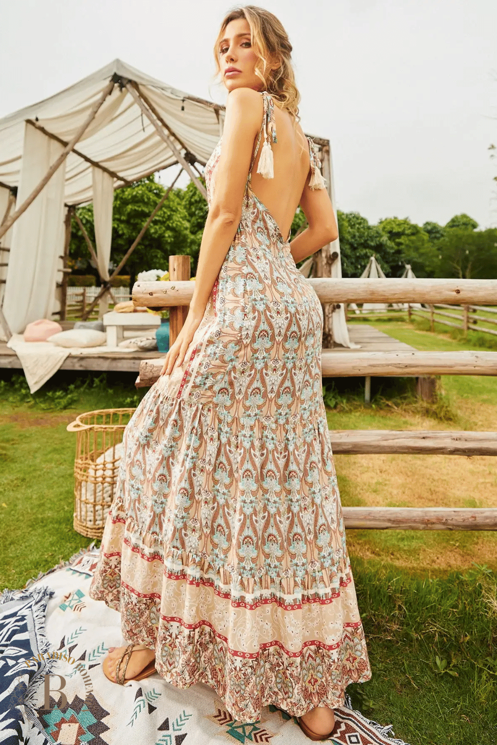 Abito 2025 lungo etnico