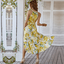 Abito Lungo Fiori Gialli Boho Chic | Paradiso Bohemien