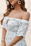 Abito Lungo Fiori Bardot | Paradiso Bohemien