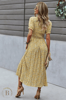 Vestito Giallo Fiori | Paradiso Bohemien