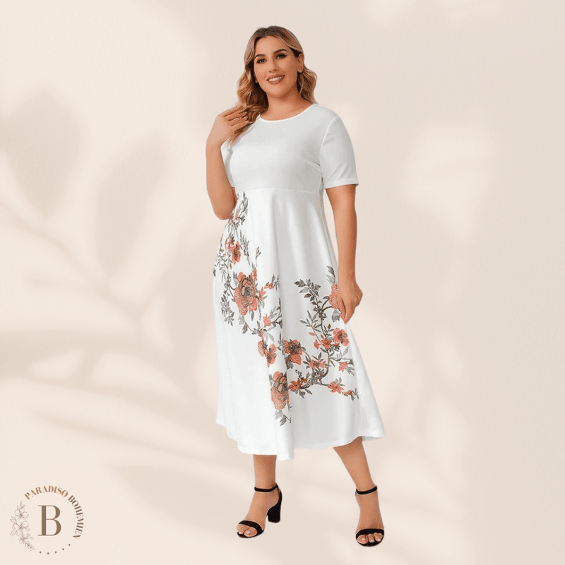 Vestito bianco 2025 taglie forti