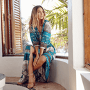 Abito Lungo Manica Tre Quarti Boho Chic | Paradiso Bohemien