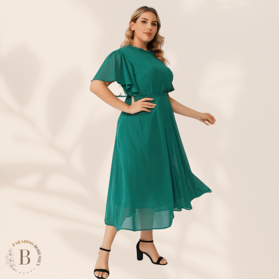 Vestito Verde Taglie Forti  | Paradiso Bohemien