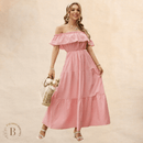 Abito Lungo Rosa Country | Paradiso Bohemien