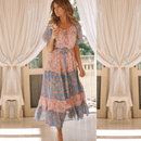 Abito Lungo Rosa Hippie Chic | Paradiso Bohemien