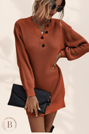 Abito Maglione Elegante Marrone | Paradiso Bohemien