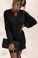 Abito Maglione Elegante Nero | Paradiso Bohemien