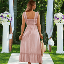 Abito Rosa da Cerimonia in Stile Bohemien | Paradiso Bohemien