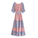 Abito Rosa Lungo Hippie | Paradiso Bohemien