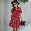 Abito rosso corto elegante