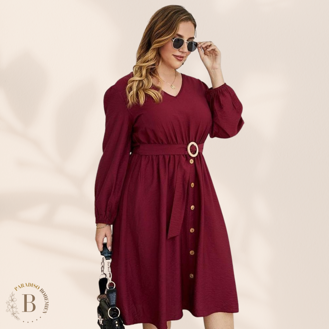 Vestito Rosso Taglie Forti  | Paradiso Bohemien
