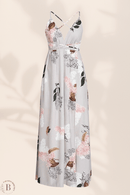 Abito Sposa con Fiori Applicati Imbottito | Paradiso Bohemien