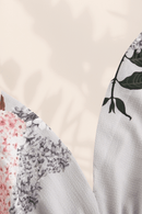 Abito Sposa con Fiori Applicati Poliestere | Paradiso Bohemien