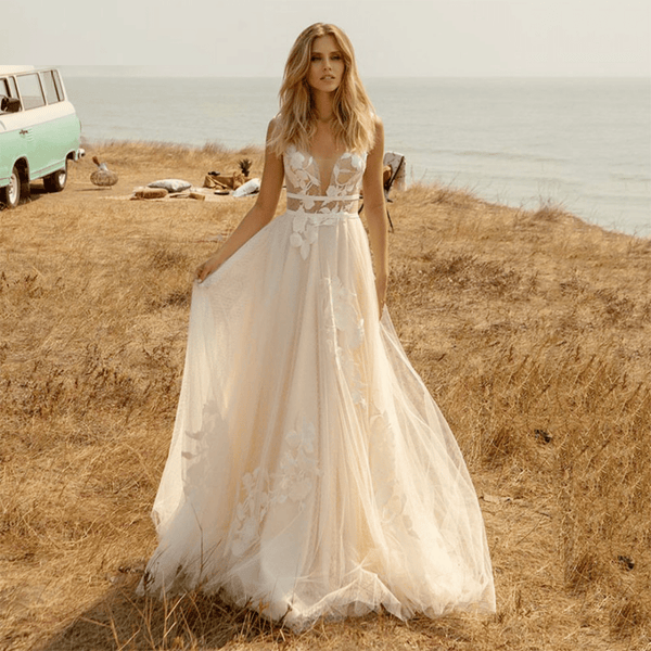 Vestiti da sales sposa boho