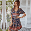 Abito floreale corto