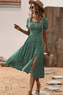 Vestito Midi Verde | Paradiso Bohemien
