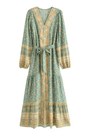 Abito Verde con Manica Lunga | Paradiso Bohemien