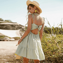 Abito Verde Mela Boho Chic | Paradiso Bohemien