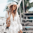 vestito bianco di pizzo stile boho | Paradiso Bohemien