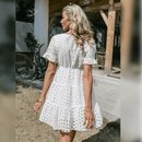 Abito Bianco Traforato Boho | Paradiso Bohemien