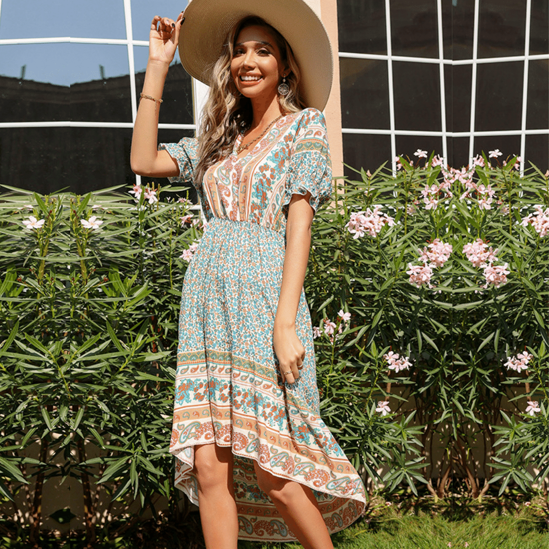 Abito Elegante Corto Davanti Lungo Dietro Bohemien | Paradiso Bohemien