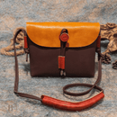 Borsa in Pelle Marrone Scuro Vintage | Paradiso Bohemien