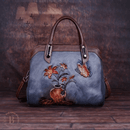 Borsa Vintage Cuoio Blu | Paradiso Bohemien