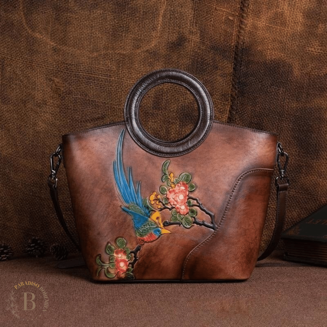 Borsa a mano retrò colore Marrone | Paradiso Bohemien