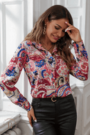 Camicia Fantasia Fucsia da Donna in stile boho | Paradiso Bohemien
