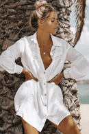 Camicia Bianca Lunga da Donna | Paradiso Bohemien