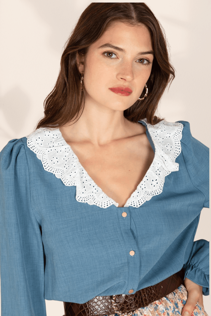 Camicia sales donna blu