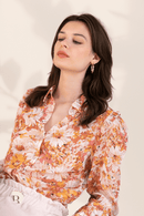 Camicia Donna Fiori Abbottonato | Paradiso Bohemien