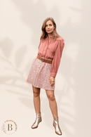 Camicia Donna Rosa Maniche Lunghe | Paradiso Bohemien